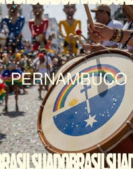 Pernambuco — tambor de maracatu na rua